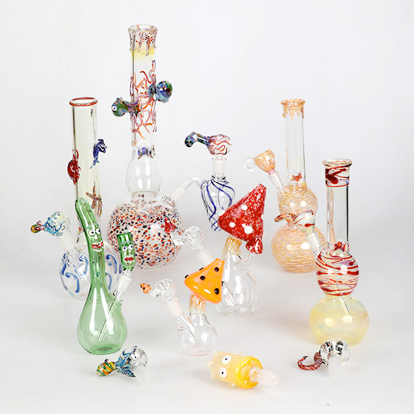 glass and hand pipes